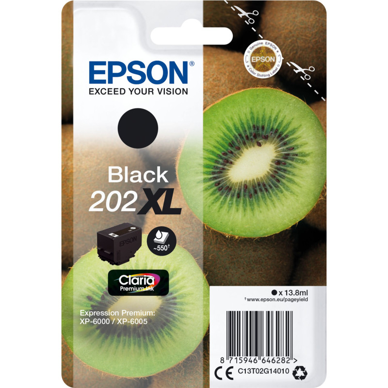 Epson Tusz czarny Claria Premium 202 XL     T 02G1