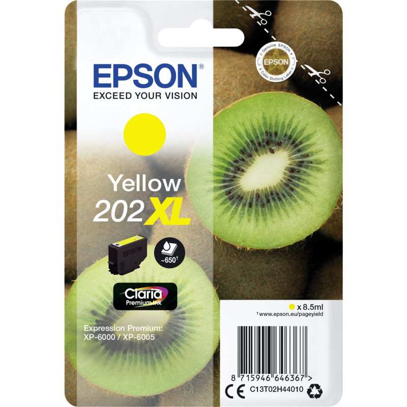 Epson Tusz zolty Claria Premium 202 XL     T 02H4