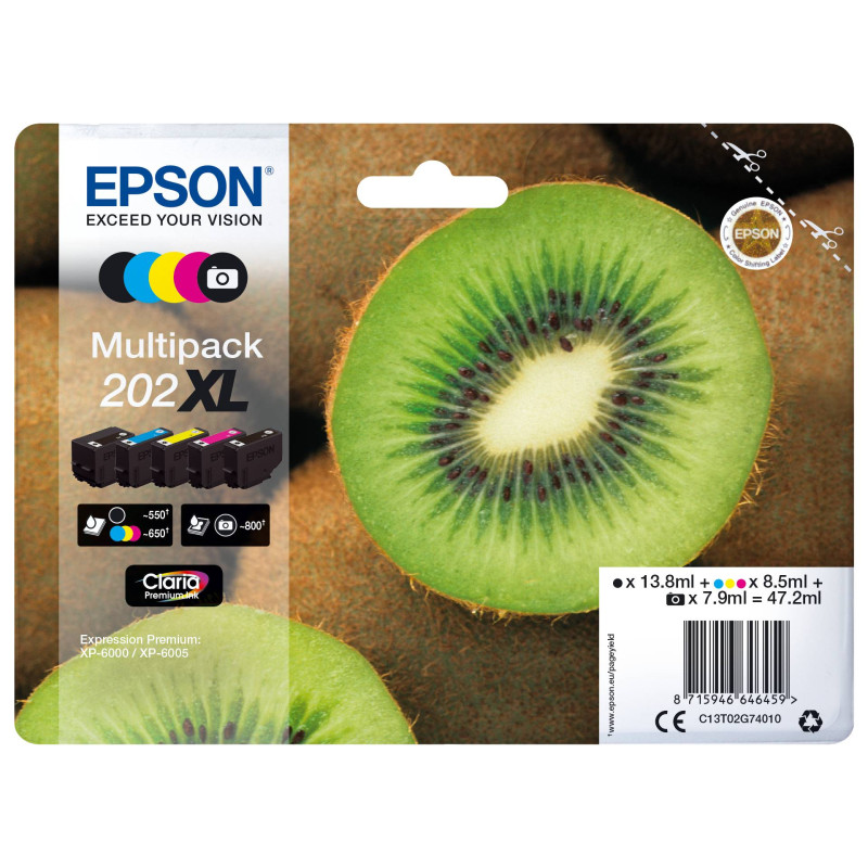 Epson multipak Claria Premium T 202 XL BK/PB/C/M/Y      T 02G7