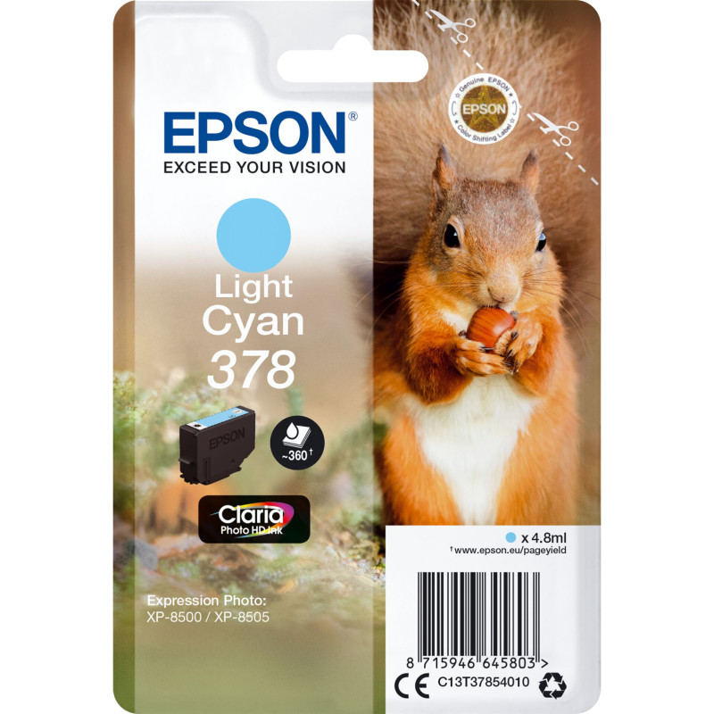 Epson Tusz light cyan Claria Photo HD 378       T 3785