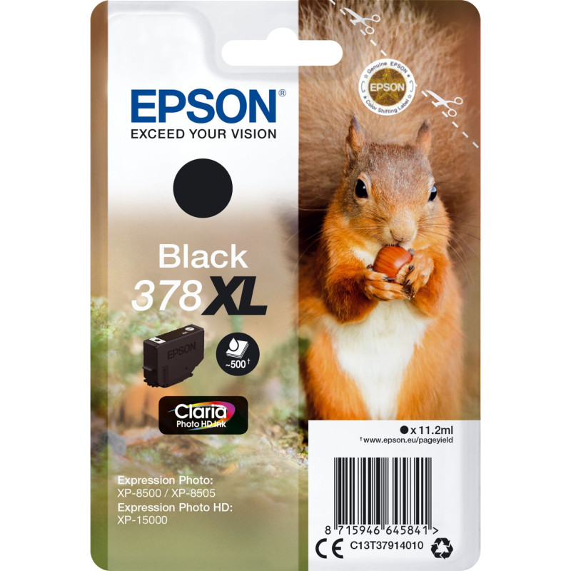 Epson Tusz czarny Claria Photo HD 378 XL    T 3791