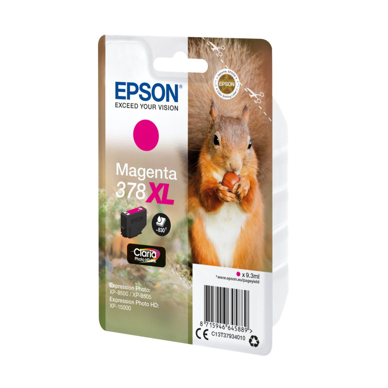 Epson Tusz magenta Claria Photo HD 378 XL    T 3793