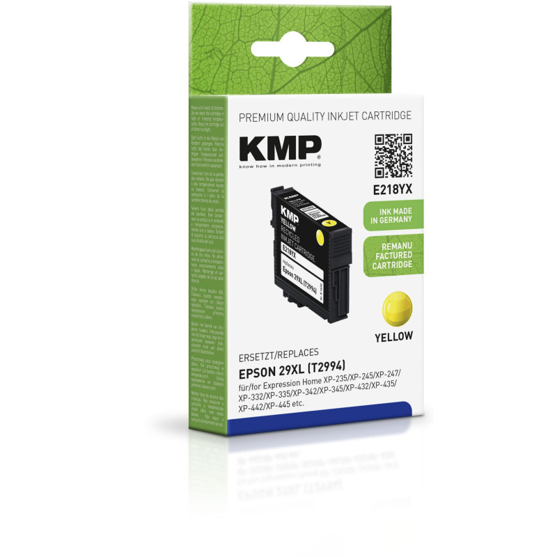 KMP E218YX Tusz zolty kompatybilny z Epson T 2994 XL