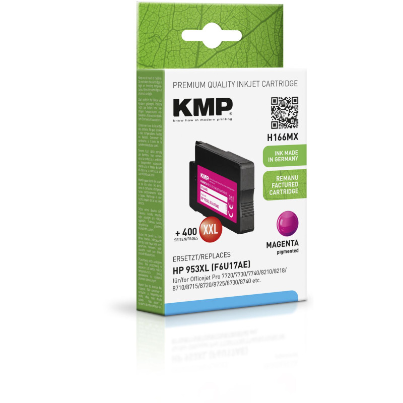 KMP H166MX Tusz magenta kompatybilny z HP F6U17AE