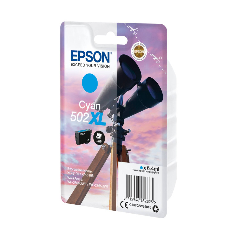 Epson Tusz cyan 502 XL         T 02W2