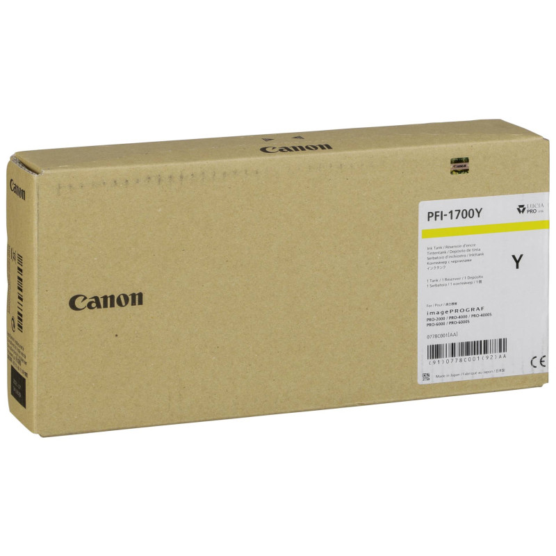 Canon PFI-1700 tusz zolty 700 ml