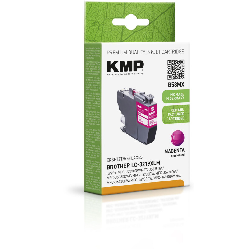 KMP B58MX Tusz magenta komp. z Brother LC-3219XLM