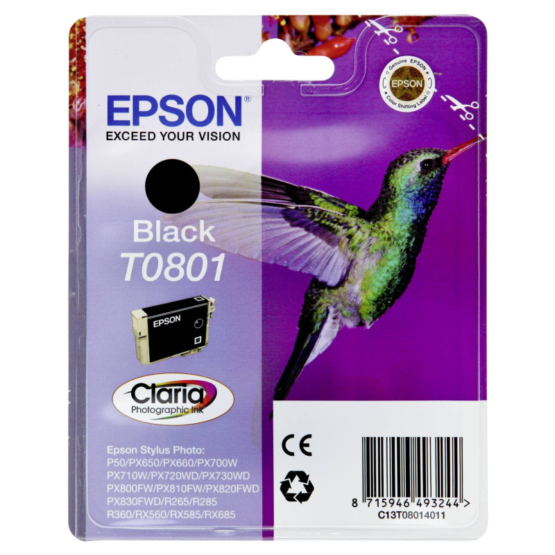 Epson Tusz czarny T 080  T 0801