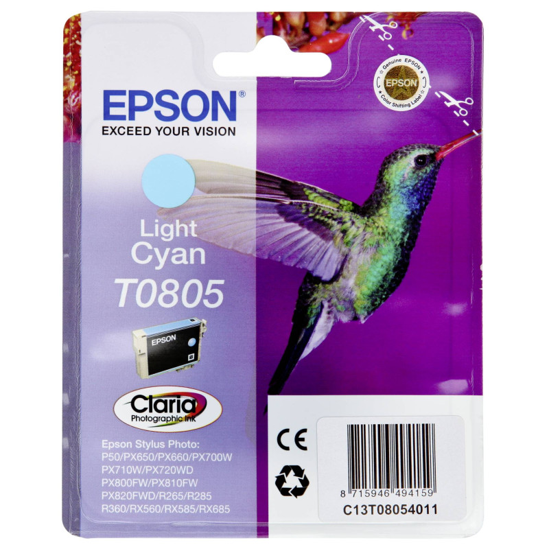 Epson Tusz jasny cyan T 080  T 0805