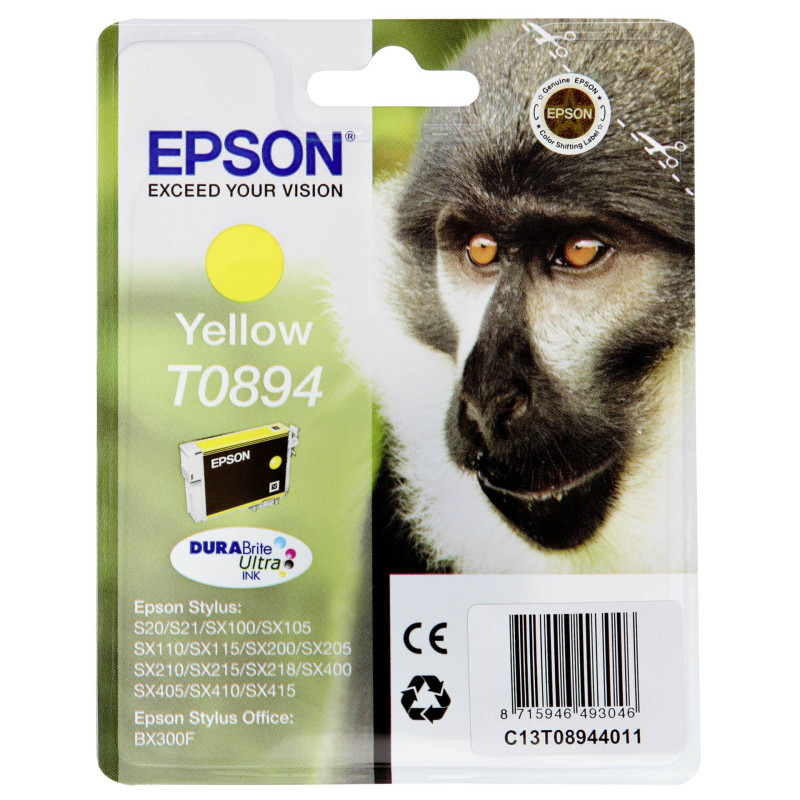 Epson DURABrite Ultra Ink T 089 Tusz zolty T 0894