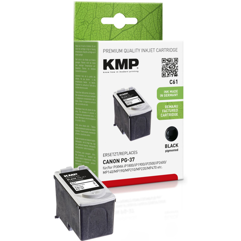 KMP C61 Tusz czarny do  Canon PG-37