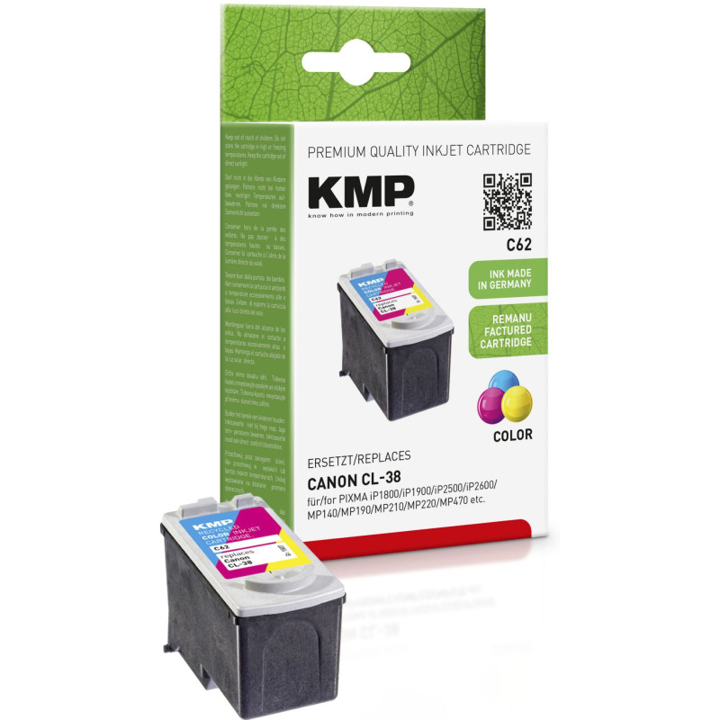 KMP C62 Tusz kolor do  Canon CL-38