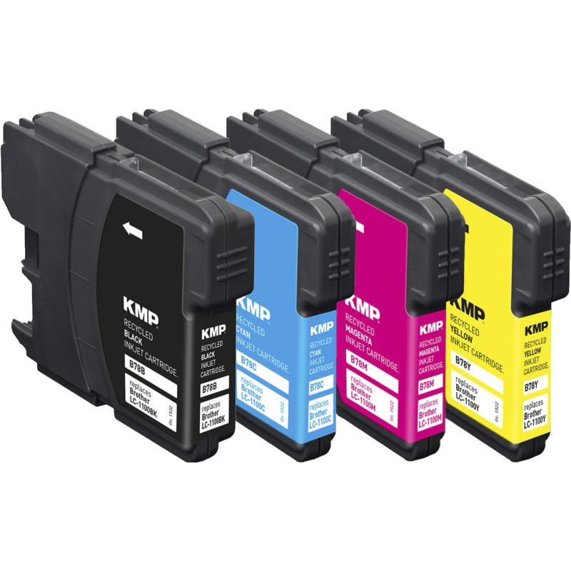KMP B78V opakowanie BK/C/M/Y kompatybilny z Brother LC-1100