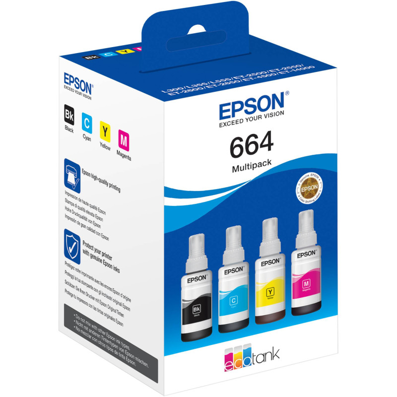 Epson EcoTank 4-colour multipak T 664  T 6646