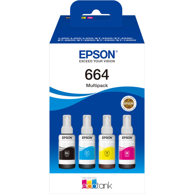 Epson EcoTank 4-colour multipak T 664  T 6646