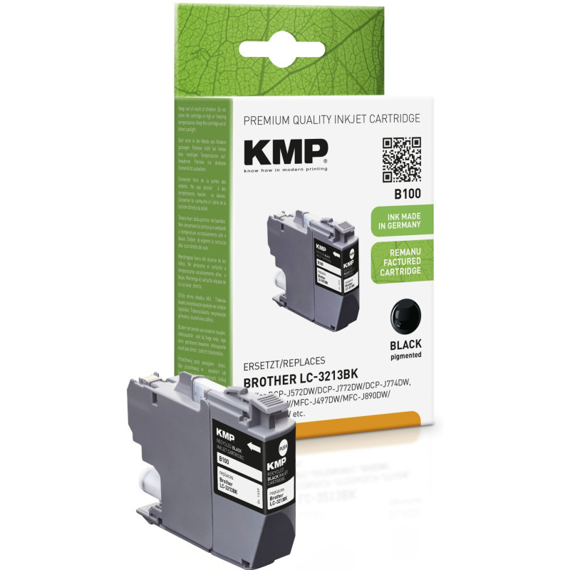 KMP B100 tusz czarny kompatybilny z Brother LC-3213BK