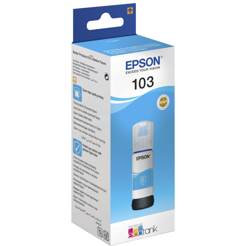 Epson EcoTank cyan T 103 65 ml    T 00S2
