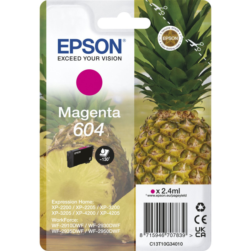 Epson tusz magenta 604    T 10G3