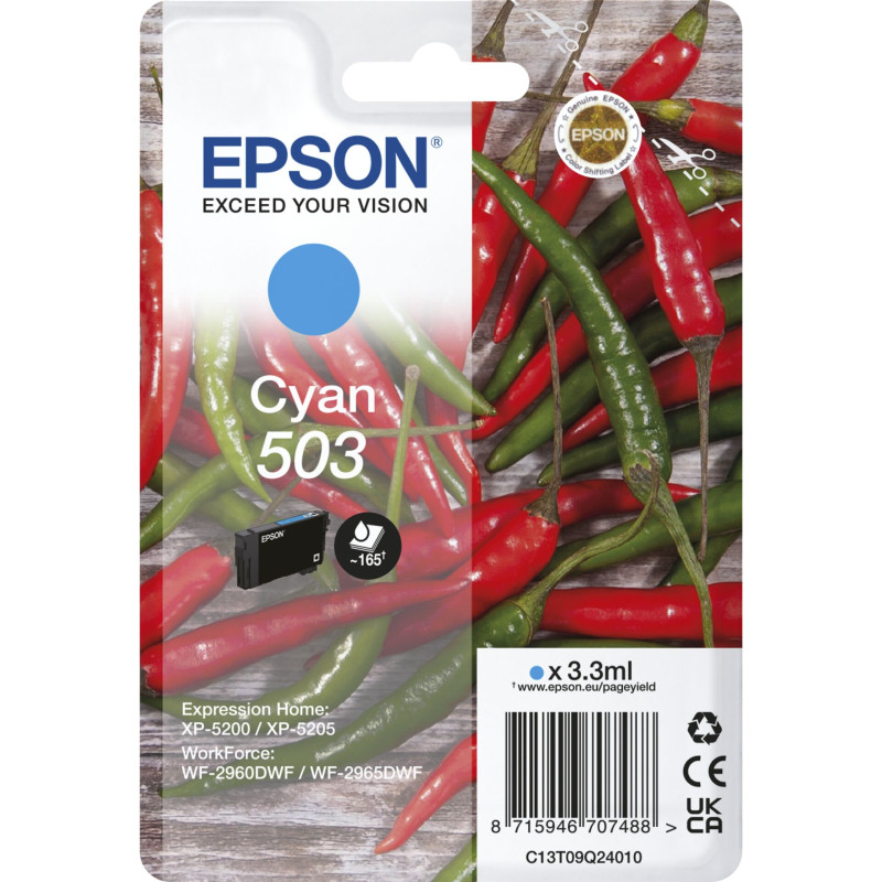 Epson tusz cyan 503    T 09Q2