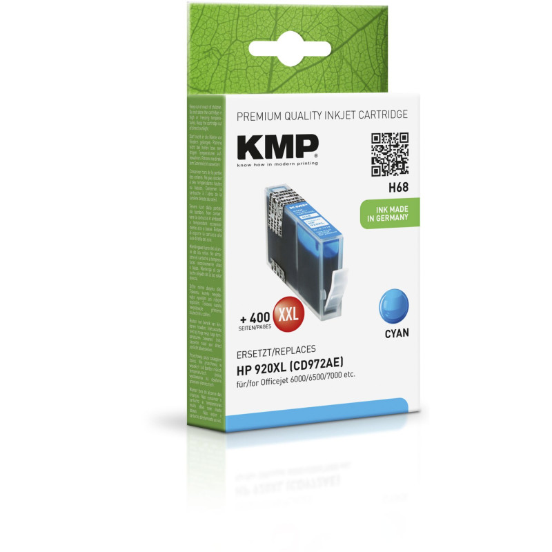 KMP H68 Tusz cyan do HP CD 972 AE Nr. 920 XL
