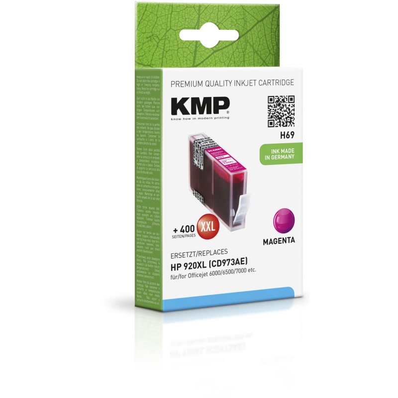 KMP H69 Tusz magenta do HP CD 973 Nr. 920 XL