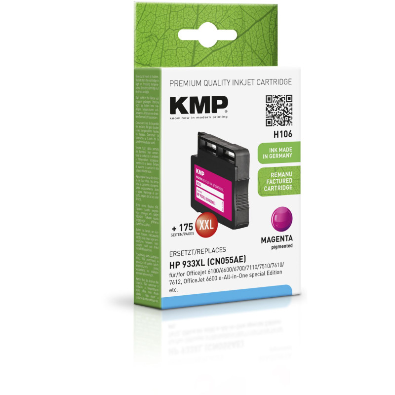 KMP H106 Tusz magenta do HP CN 055 AE 933 XL