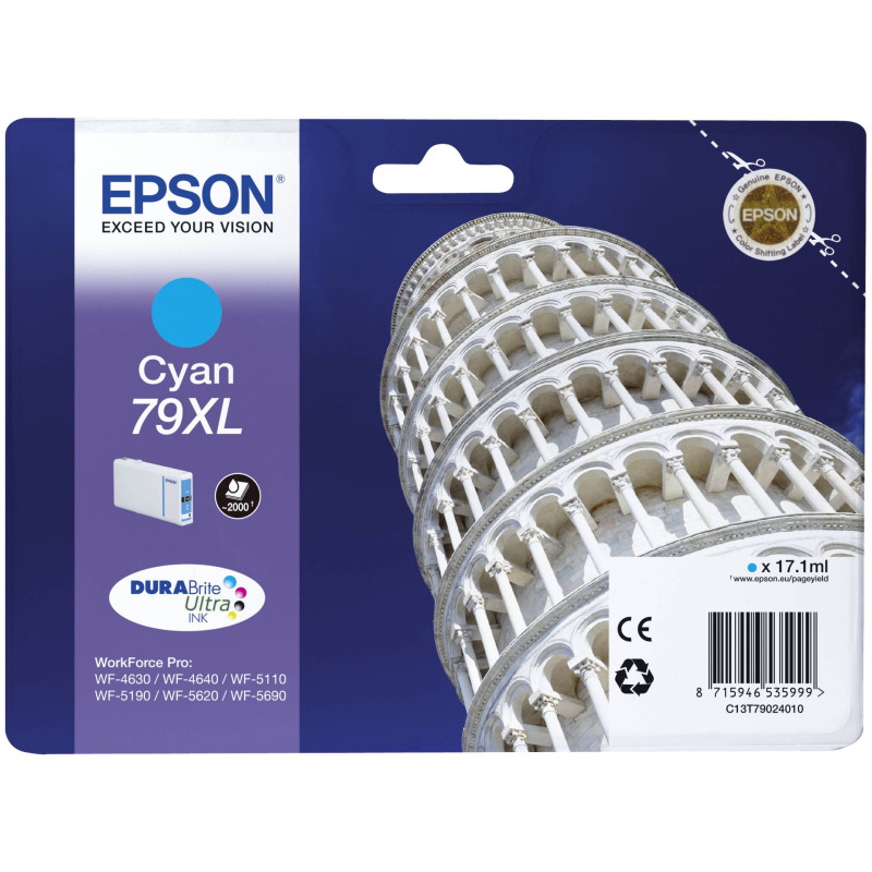 Epson DURABrite Ultra Ink 79 XL Tusz cyan T 7902