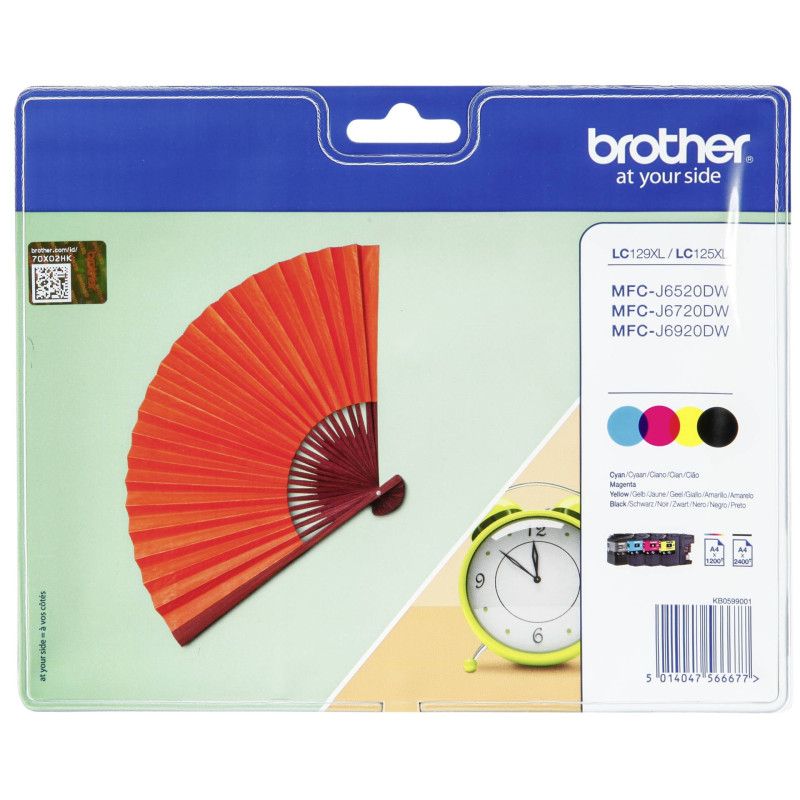 Brother LC-129 / LC-125 XL Value Pack BK/C/M/Y