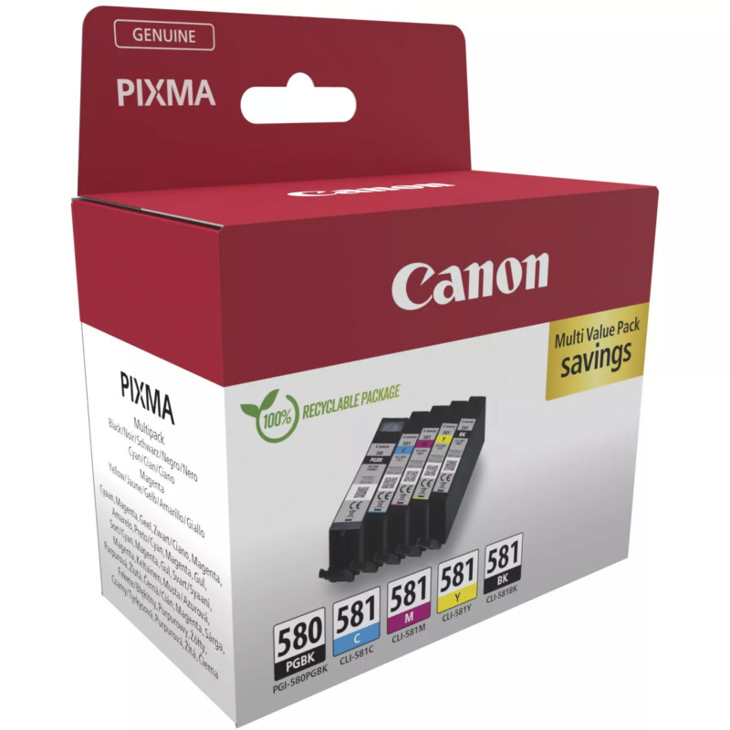 Canon PGI-580/CLI-581 PGBK/C/M/Y/BK Multipack