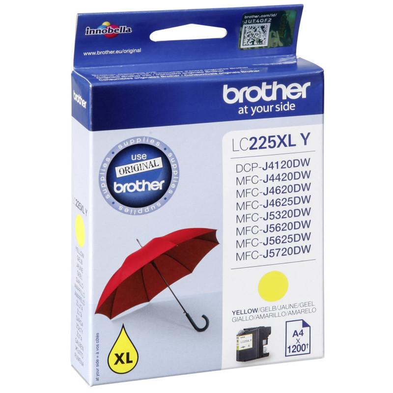 Brother LC-225 XLY zolty