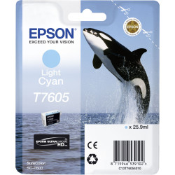 Epson Tusz jasny cyan T 7605