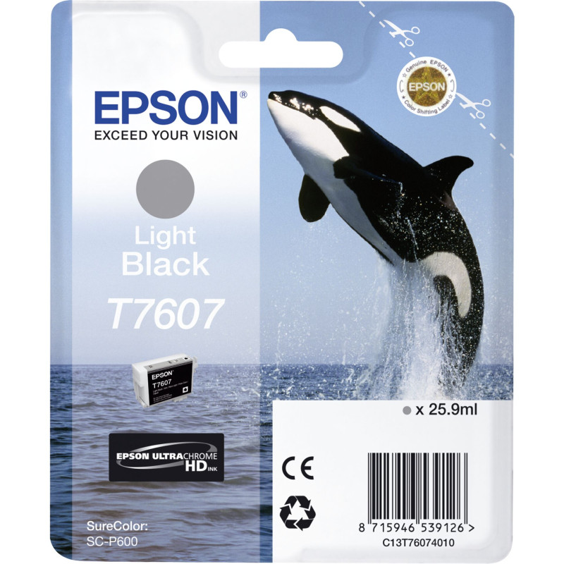 Epson Tusz jasny czarny T 7607
