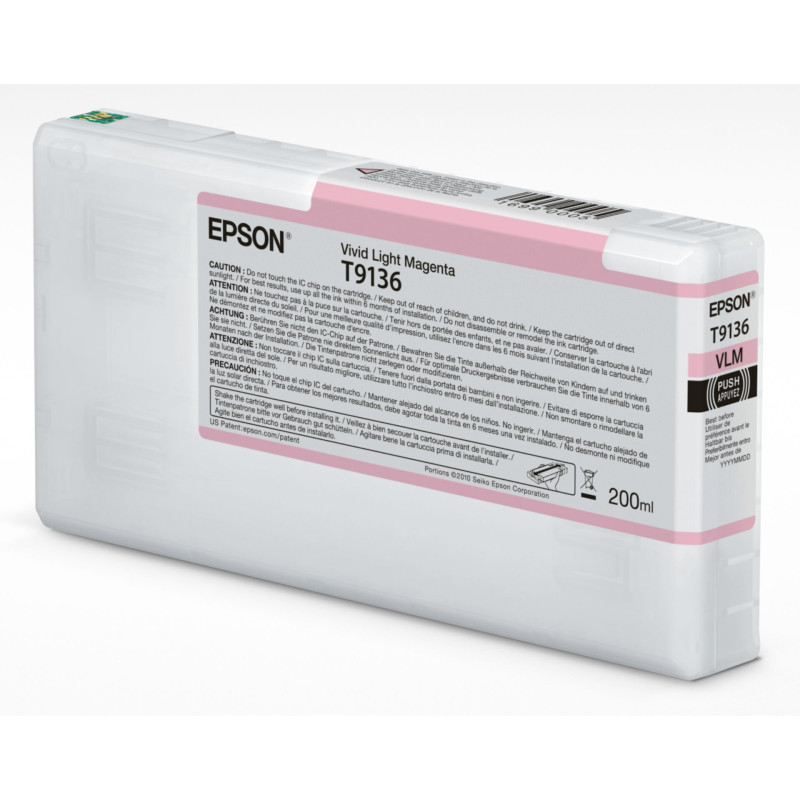 Epson Tintenpatrone vivid light magenta T 913 200 ml     T 9136N