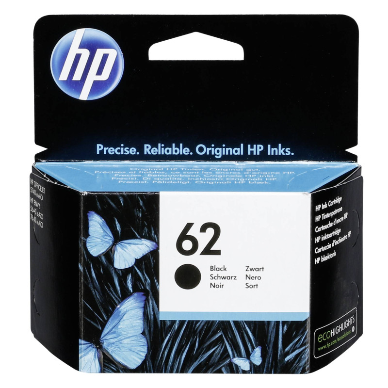 HP C2P04AE tusz czarny No. 62