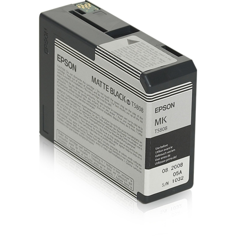 Epson tusz czarny matowy T 580  80 ml            T 58080N