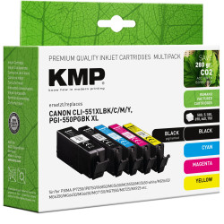 KMP Multipack kompatibel mit Canon PGI-550/CLI-551 XL