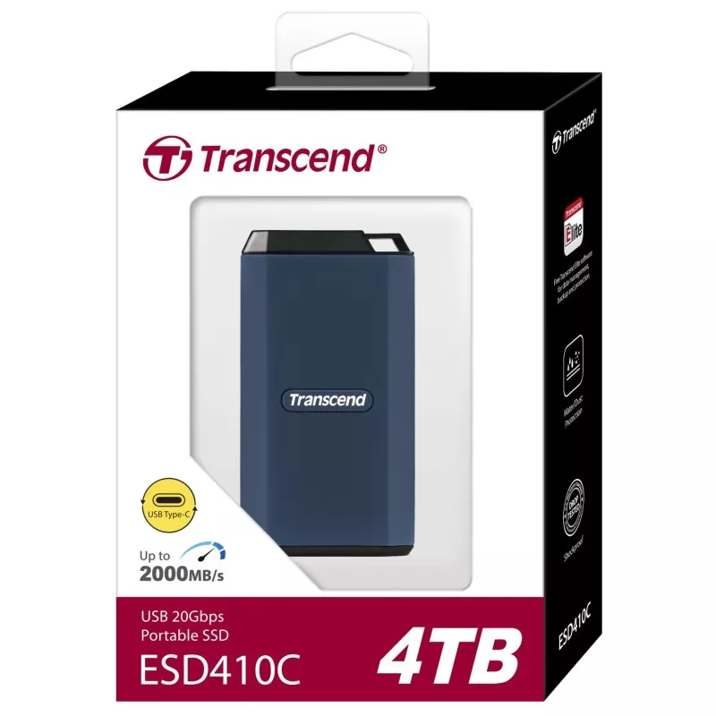 Transcend SSD ESD410C        4TB USB-C USB 3.2 Gen 2x2