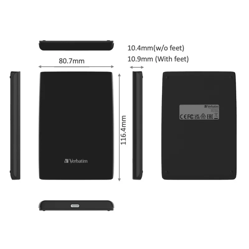Verbatim Store n Go Slim   256GB Portable SSD USB 3.2 Gen 1 32180