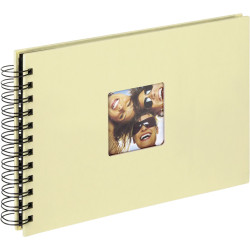 Walther Fun kremowy  23x17 album spiralny 40 czarnych str. SA109H