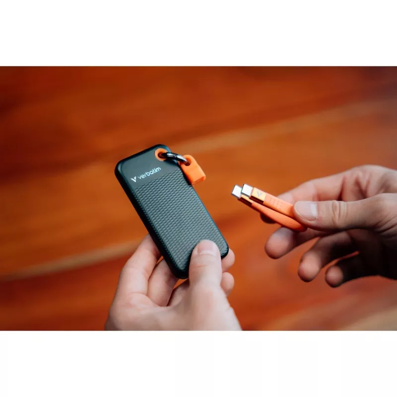 Verbatim Pocket SSD USB 3.2  2TB Black/Orange               32197