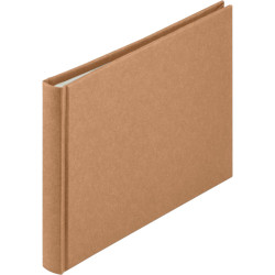Hama Wrinkled Bookbound 24x17 36 white pages brown 7614