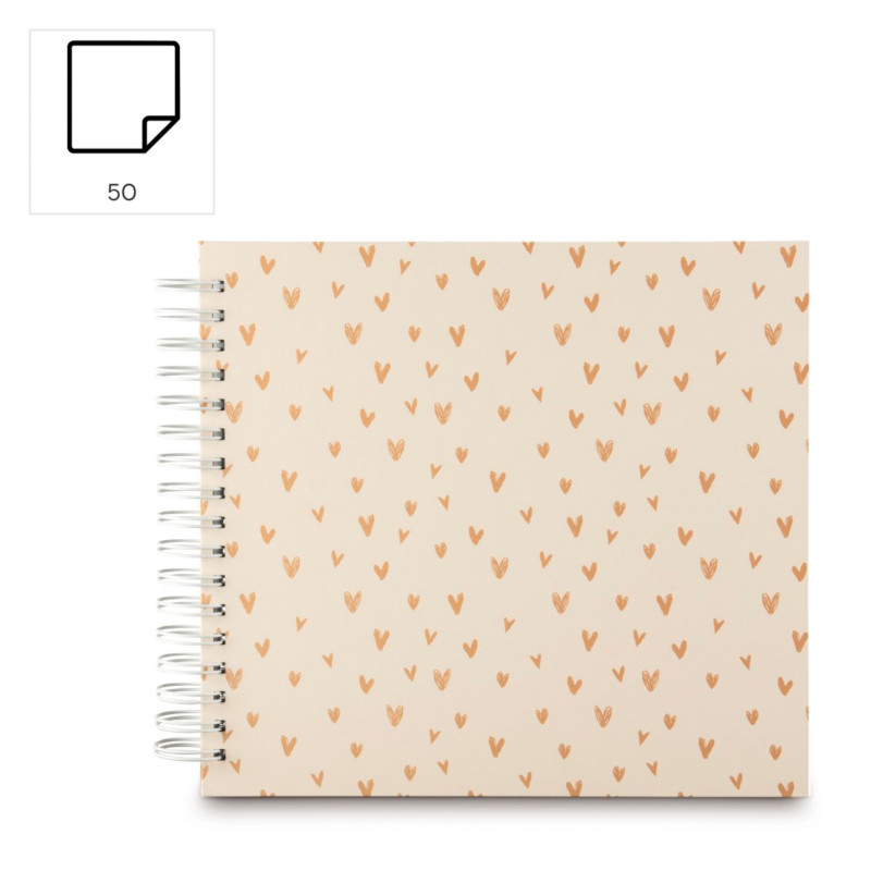 Hama Lovely Spiral beige   28x24 50 weiße Seiten             7701