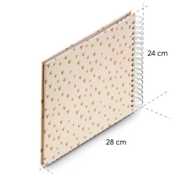 Hama Lovely Spiral beige   28x24 50 weiße Seiten             7701