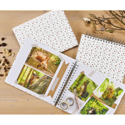 Hama Floral Spiral Album   28x24 50 white Pages 7739