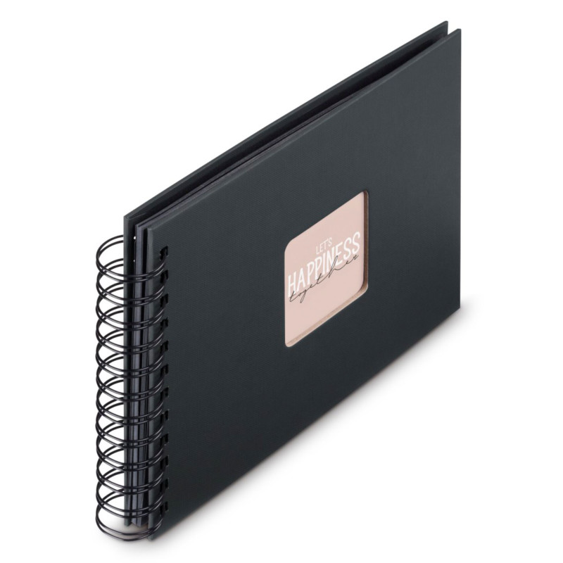 Hama  Fine Art  Spiral NewBlack 24x17 50 schwarze Seiten    9833