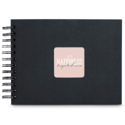 Hama  Fine Art  Spiral NewBlack 24x17 50 schwarze Seiten    9833