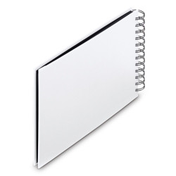 Hama  Fine Art  Spiral weiß 24x17 50 schwarze Seiten    9845