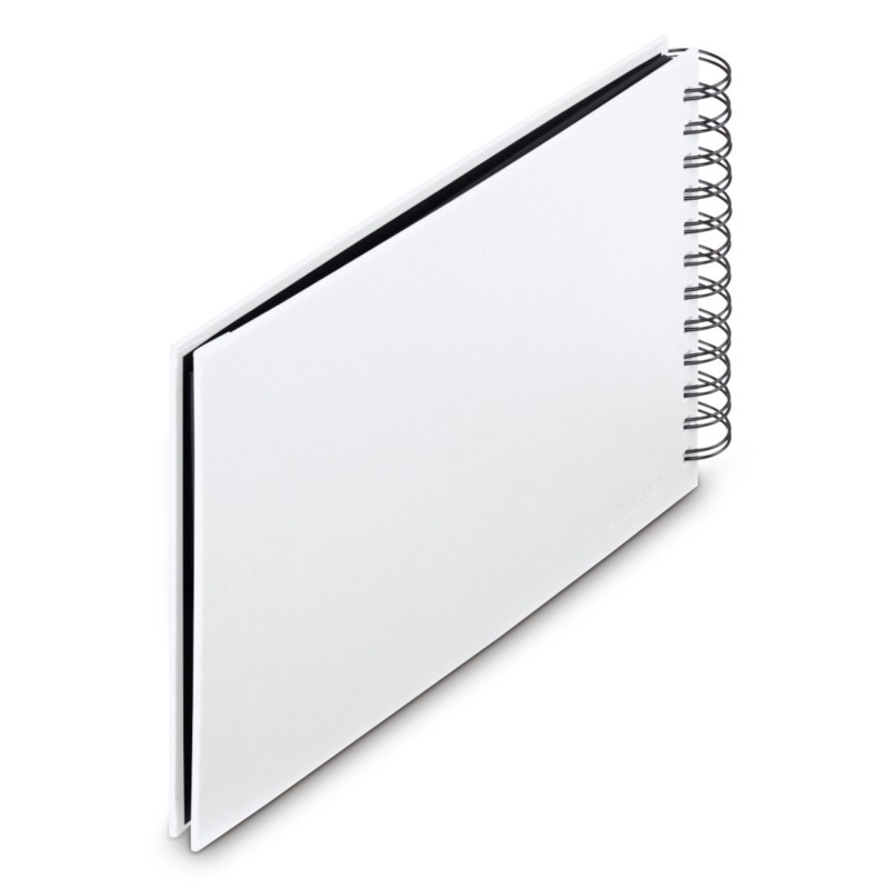 Hama  Fine Art  Spiral weiß 24x17 50 schwarze Seiten    9845