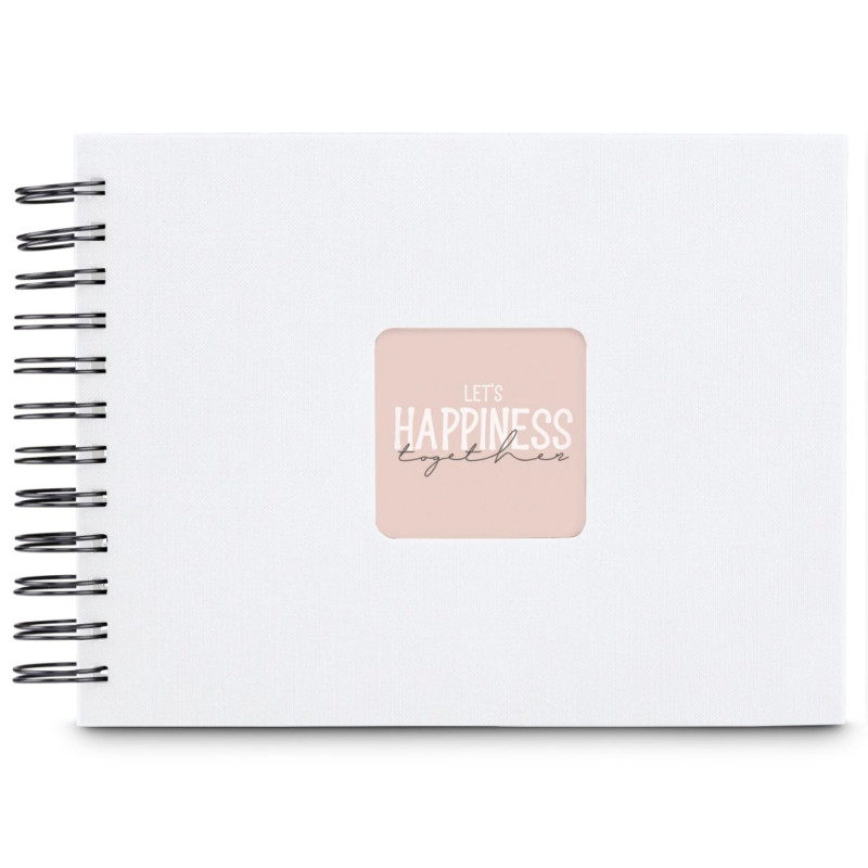 Hama  Fine Art  Spiral weiß 24x17 50 schwarze Seiten    9845