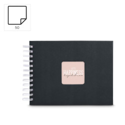 Hama  Fine Art  Spiral NewBlack 24x17 50 weiße Seiten    9830